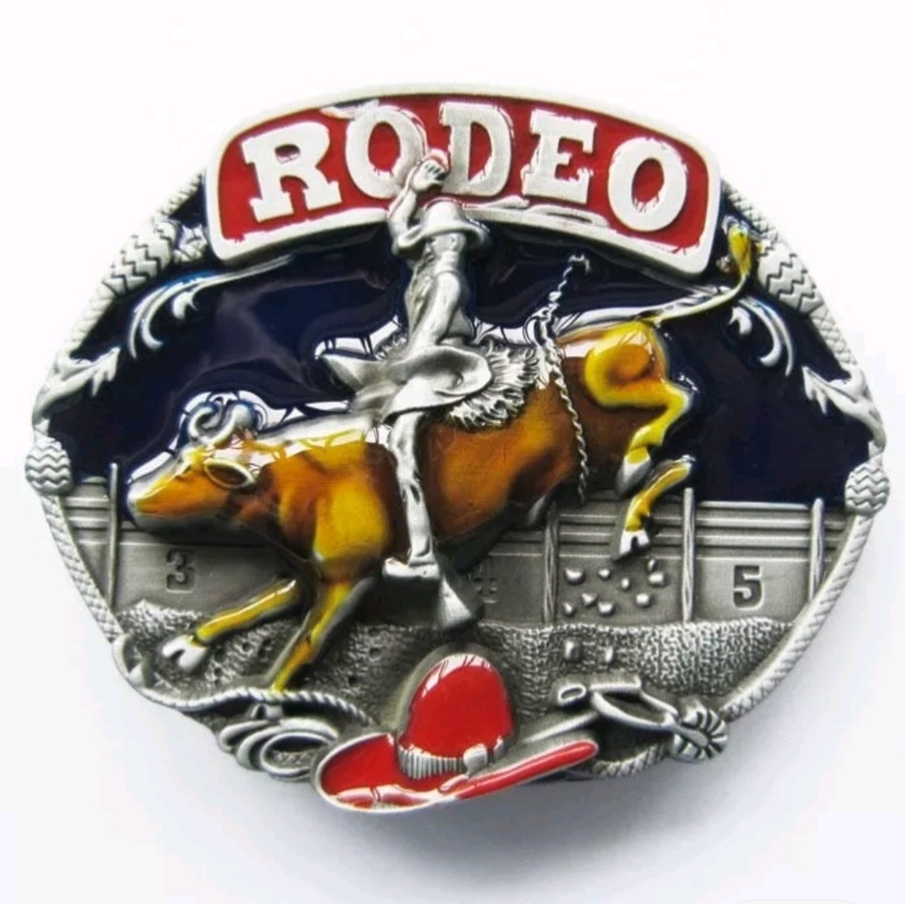 COPY - New western bull rider bull riding belt buckle